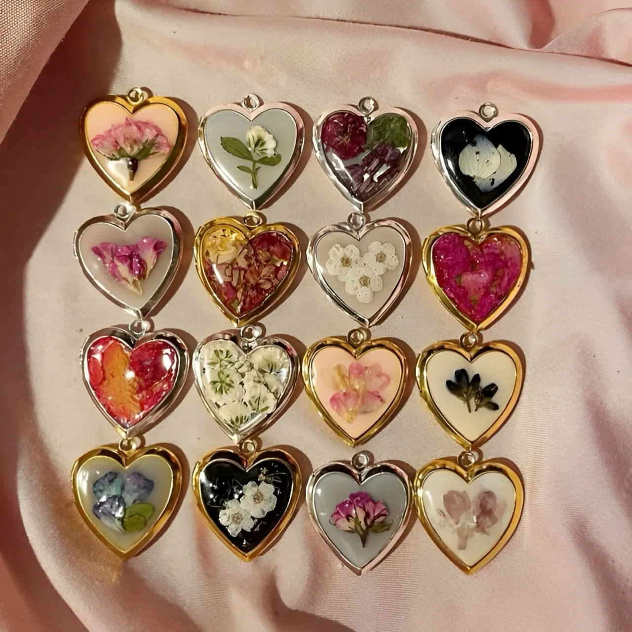 Locket Heart Birth Month Flower