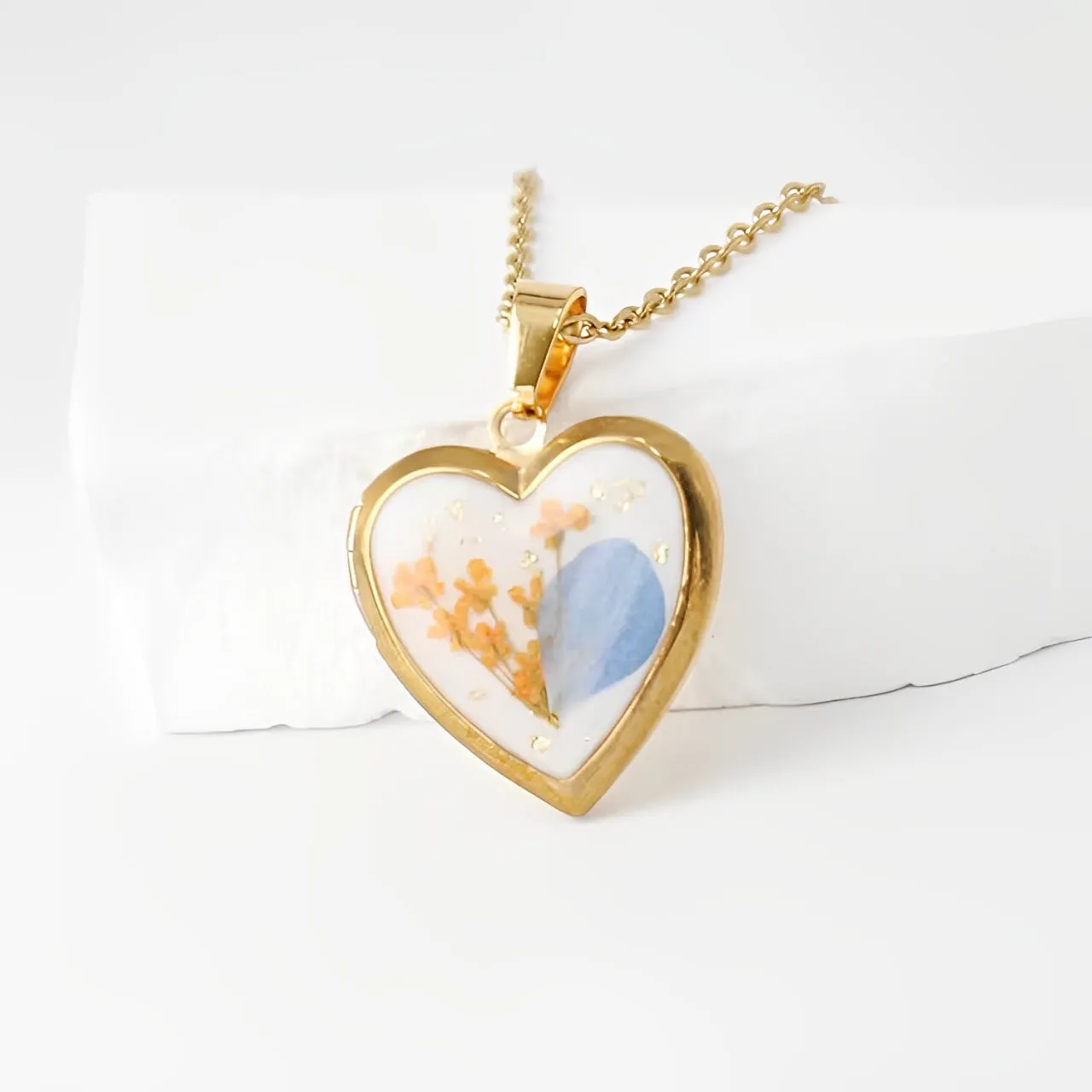 Locket Heart Birth Month Flower