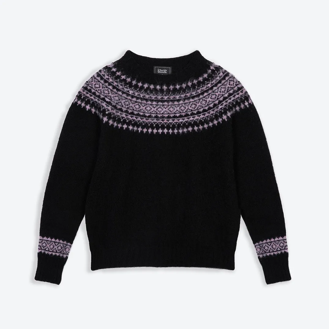 Lowie Black   Lilac Snow Jumper