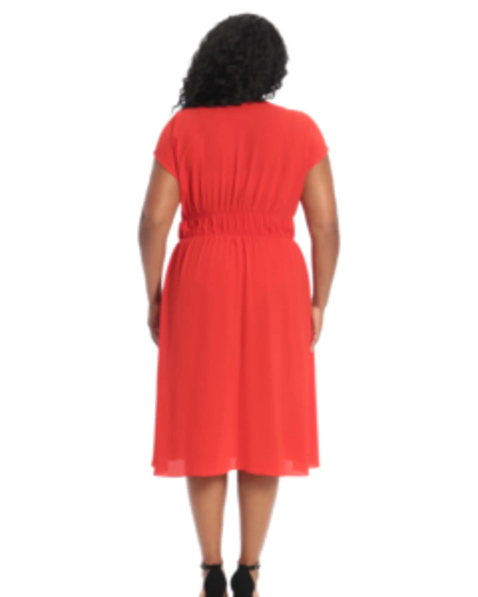 Lucy Midi Dress | red