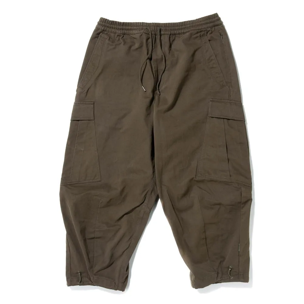 Maharishi Loose Cropped Cargo Trackpants / Mil Olive
