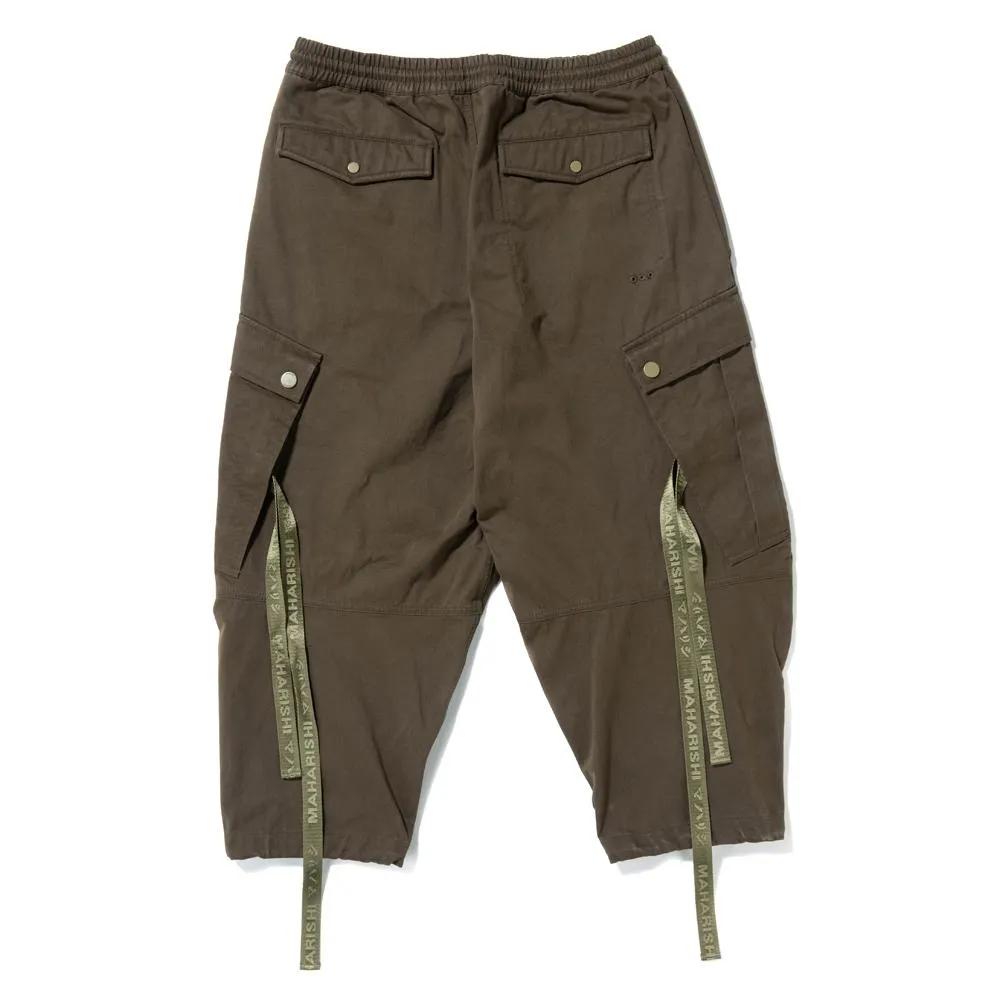 Maharishi Loose Cropped Cargo Trackpants / Mil Olive