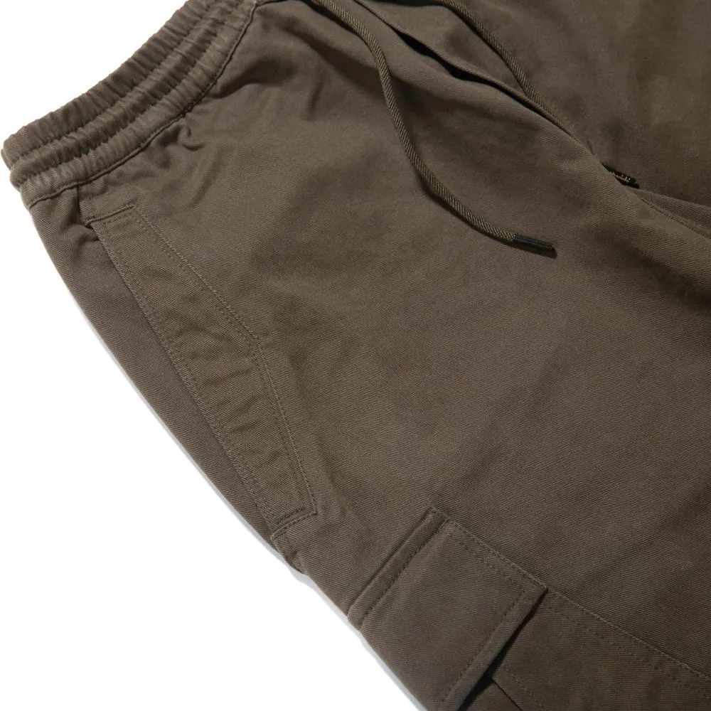 Maharishi Loose Cropped Cargo Trackpants / Mil Olive