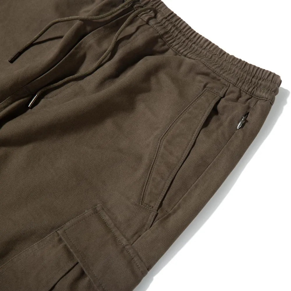 Maharishi Loose Cropped Cargo Trackpants / Mil Olive
