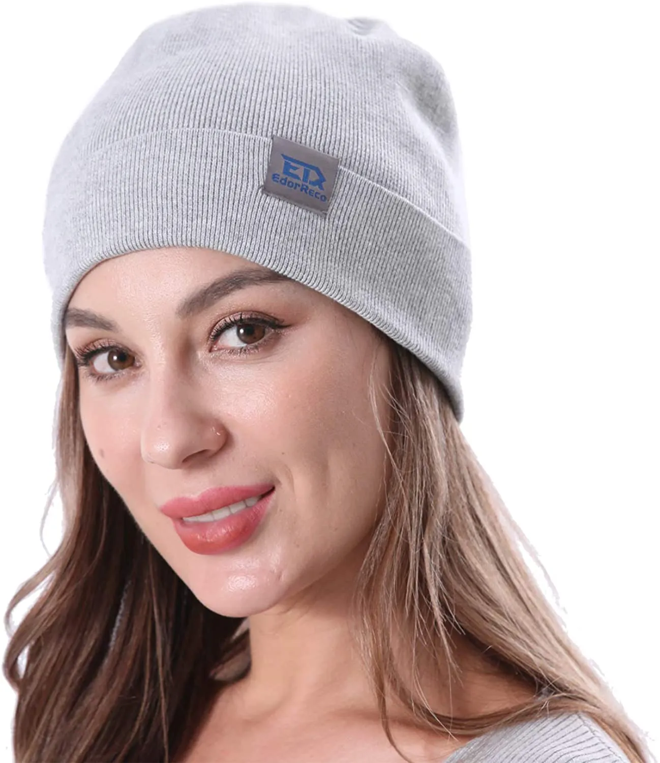 Maibtkey Knit Fisherman Beanie for Women - Mens Winter Knitted Caps Soft Cotton Cuffed Beanie Hats