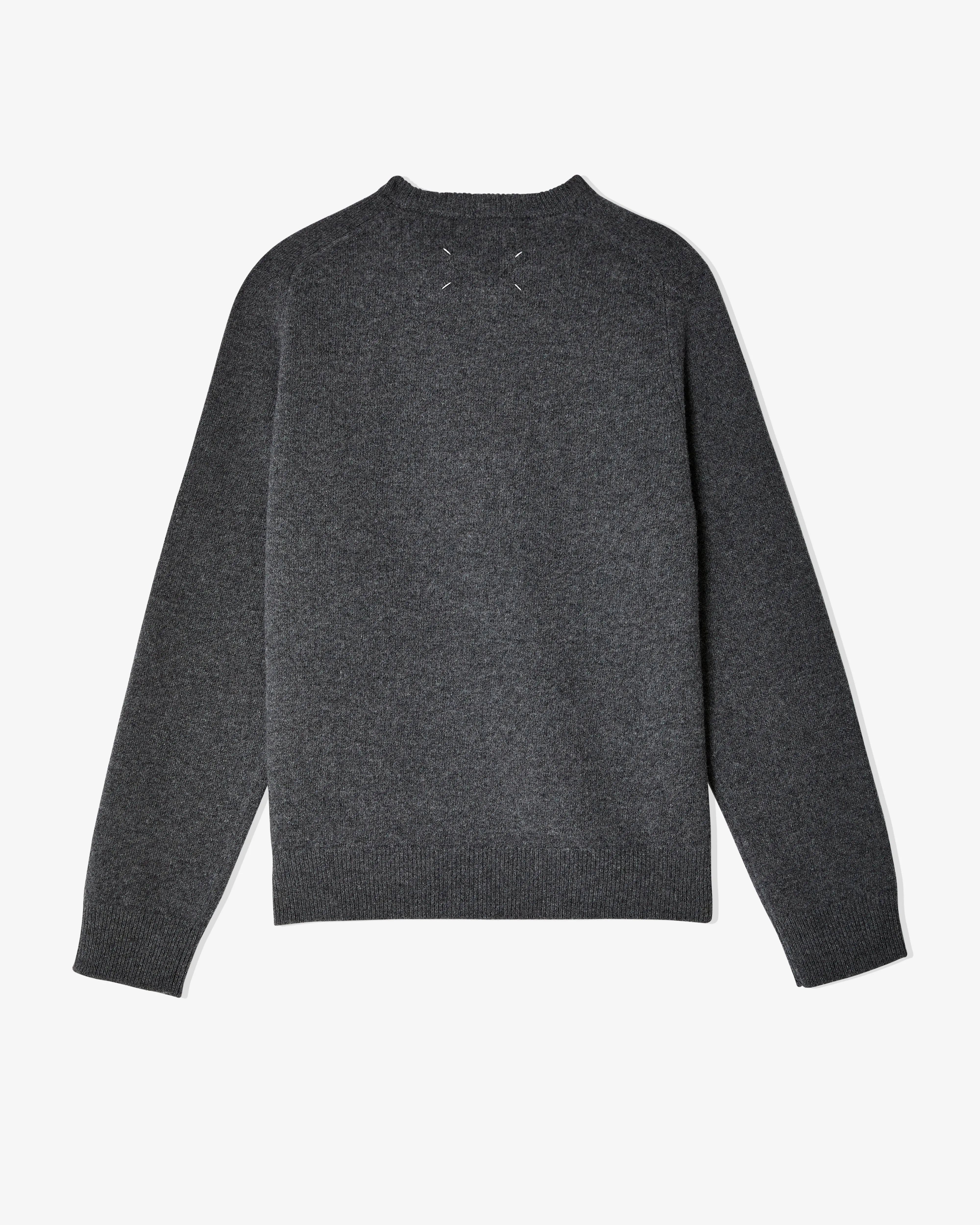 Maison Margiela - Men's Washed Crewneck Sweater - (Charcoal)