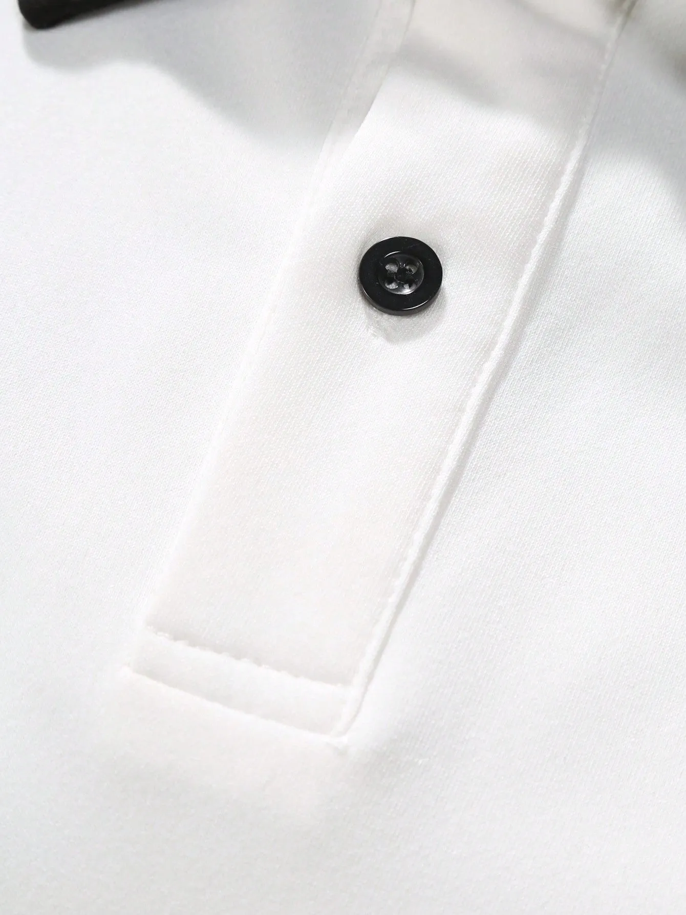 Manfinity Hypemode Men's Color Block Short Sleeve Polo Shirt With Letter Print