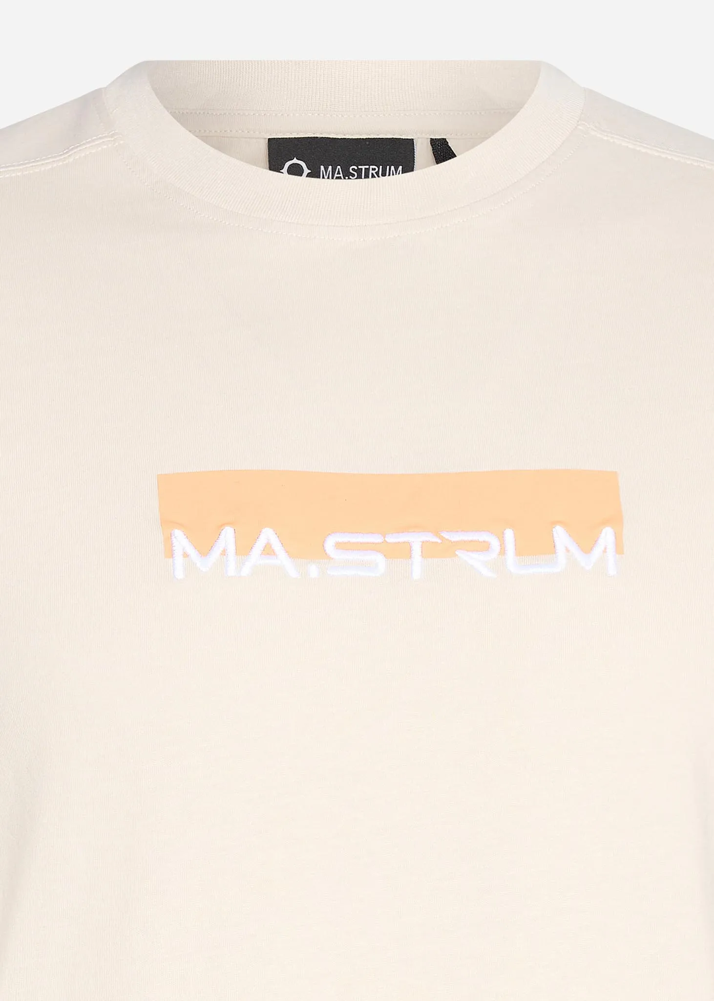 MA.Strum block print tee - aluminium