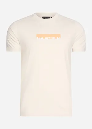 MA.Strum block print tee - aluminium