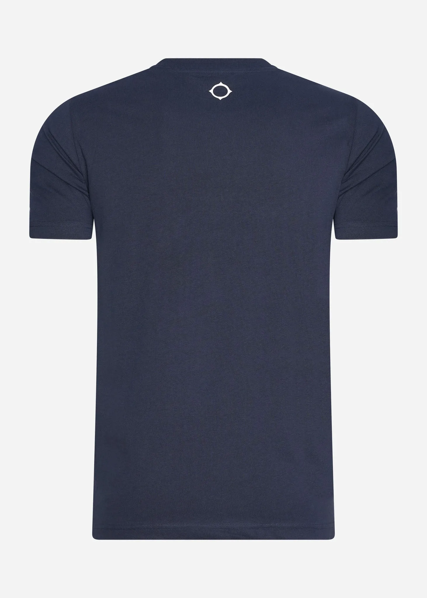 MA.Strum block print tee - ink navy