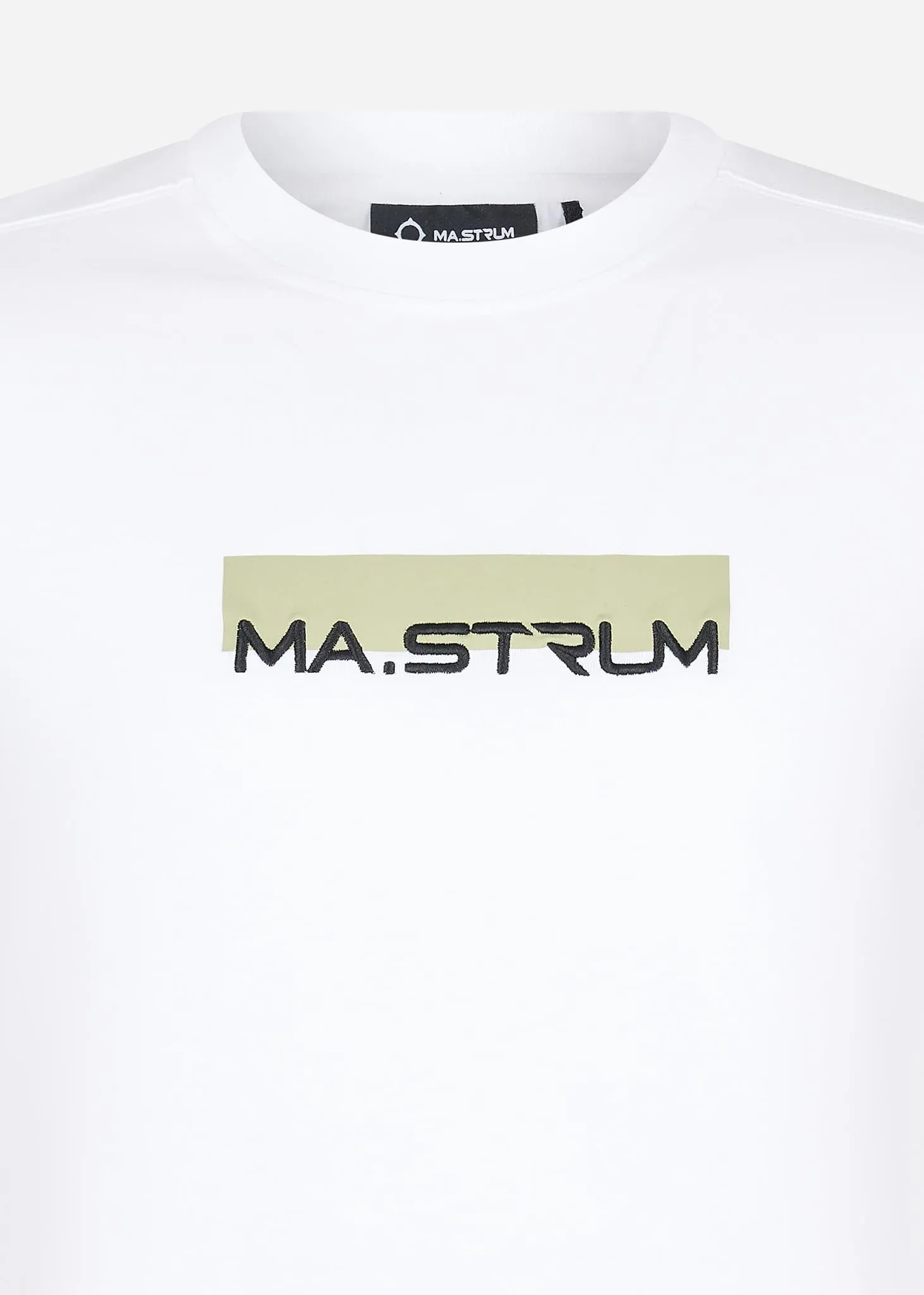 MA.Strum block print tee - optic white