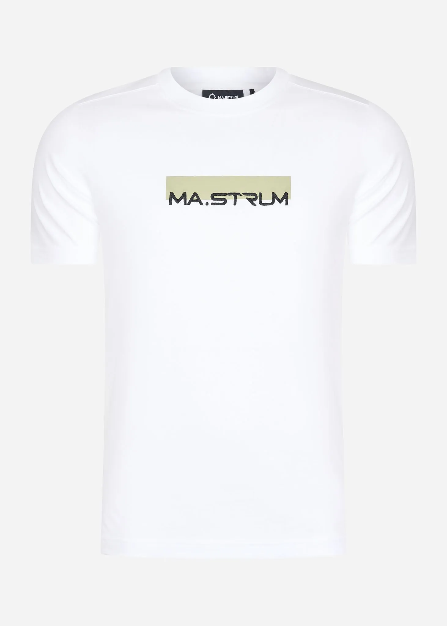 MA.Strum block print tee - optic white