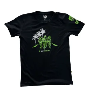 MEN BLACK T-SHIRT PALMS COZUMEL