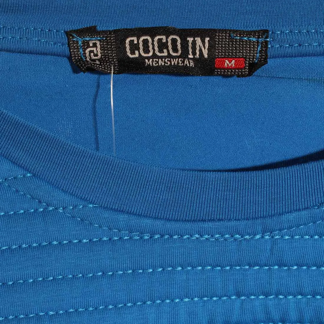 Men T-shirt- blue / made in Turkey -3333