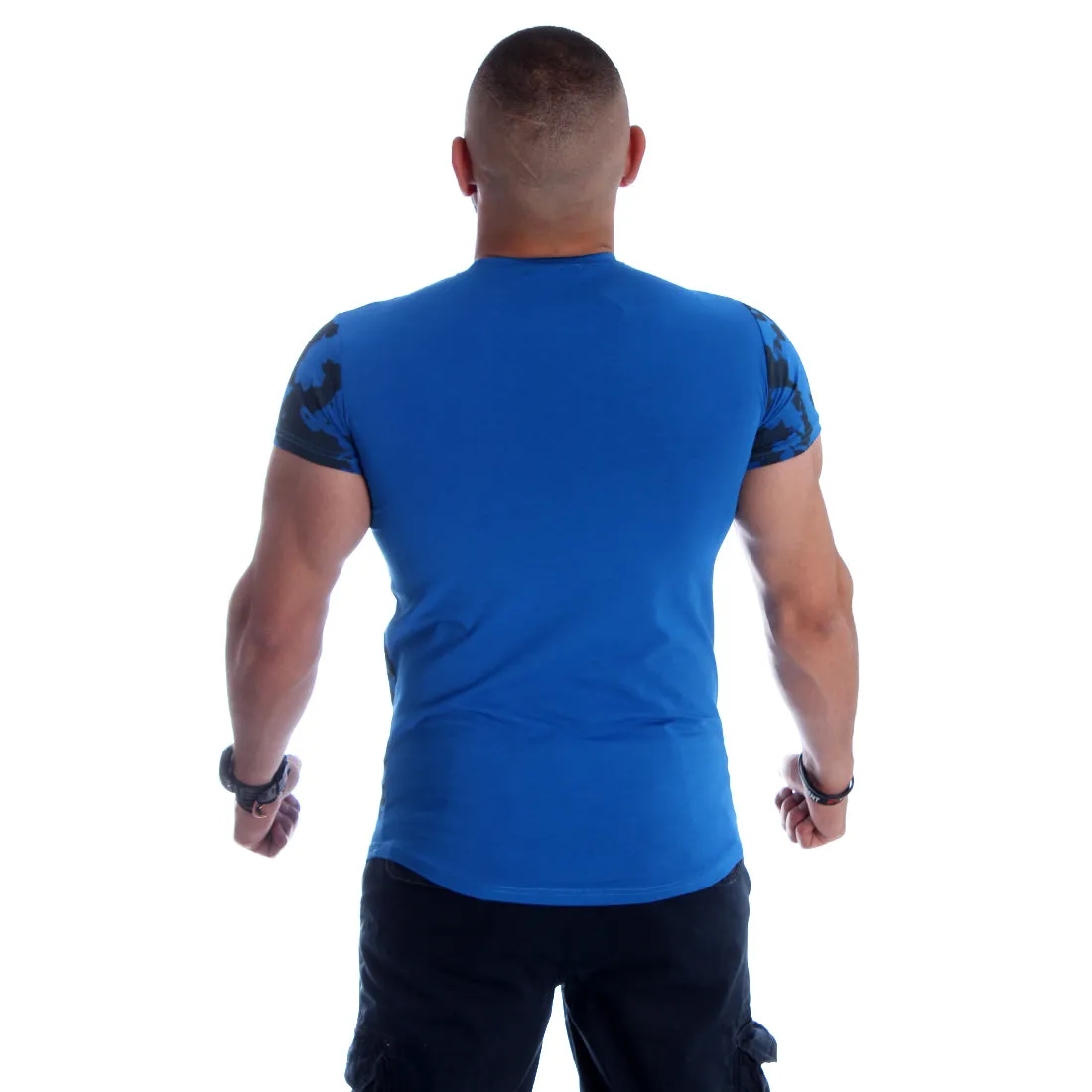 Men T-shirt- blue / made in Turkey -3333