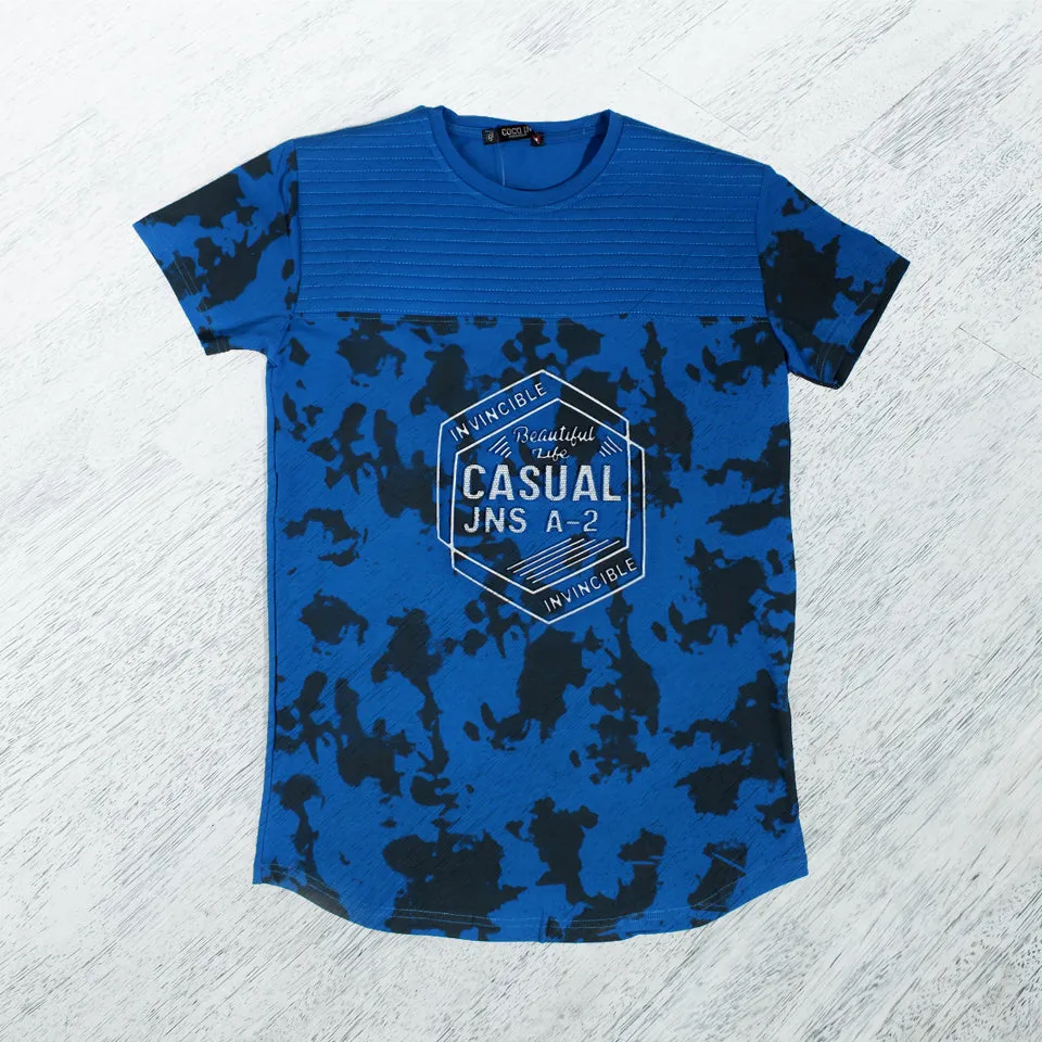 Men T-shirt- blue / made in Turkey -3333