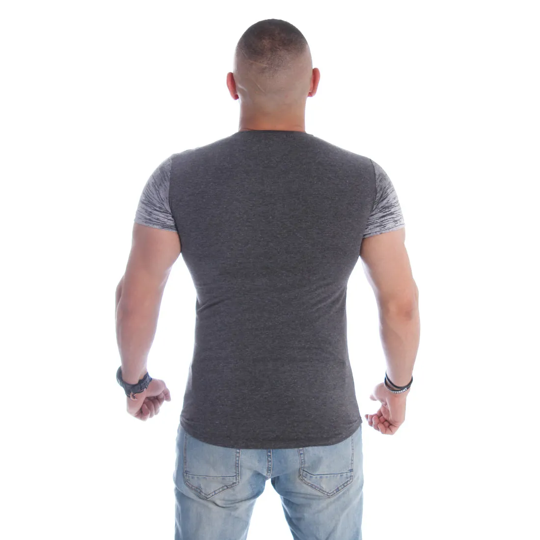 Men T-shirt- gray / made in Turkey -3360