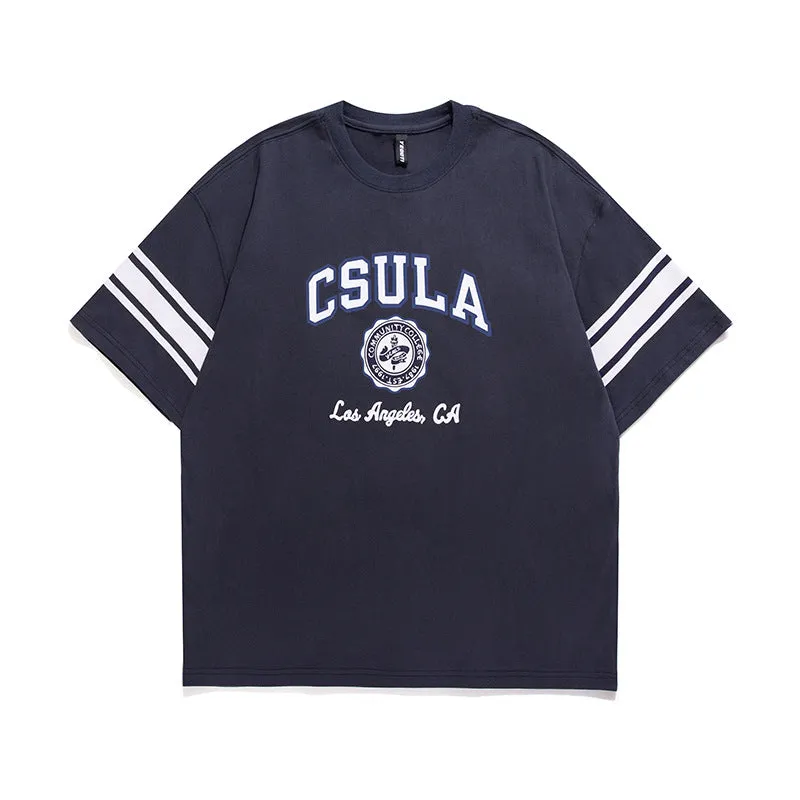 Men T-Shirt Summer Printed round Neck T-shirt Casual Short Sleeve