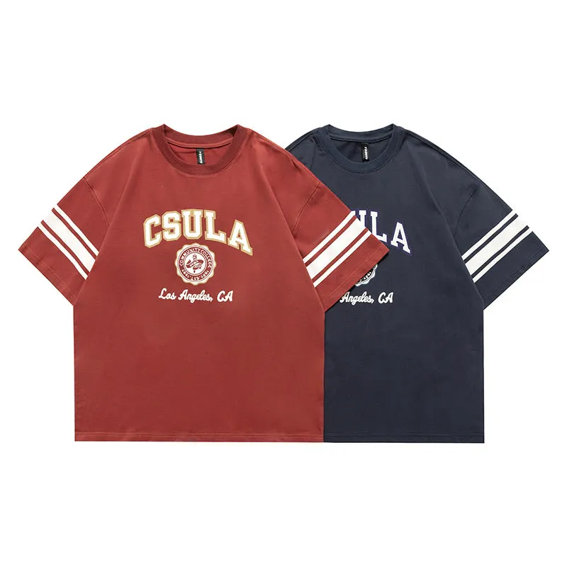 Men T-Shirt Summer Printed round Neck T-shirt Casual Short Sleeve