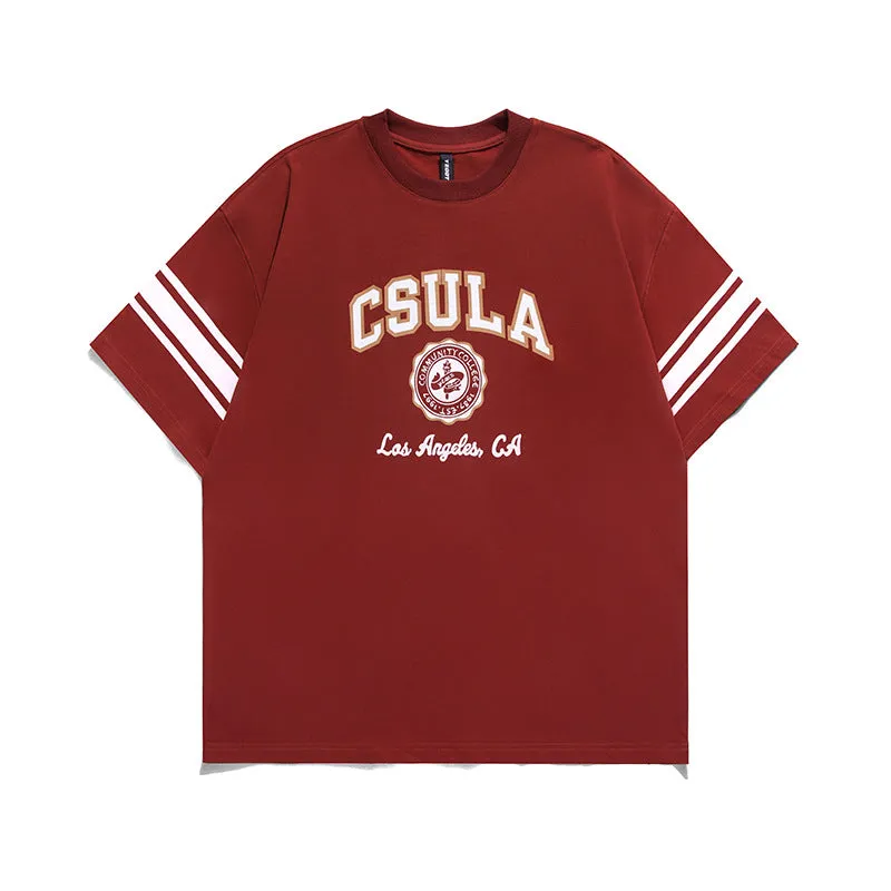 Men T-Shirt Summer Printed round Neck T-shirt Casual Short Sleeve