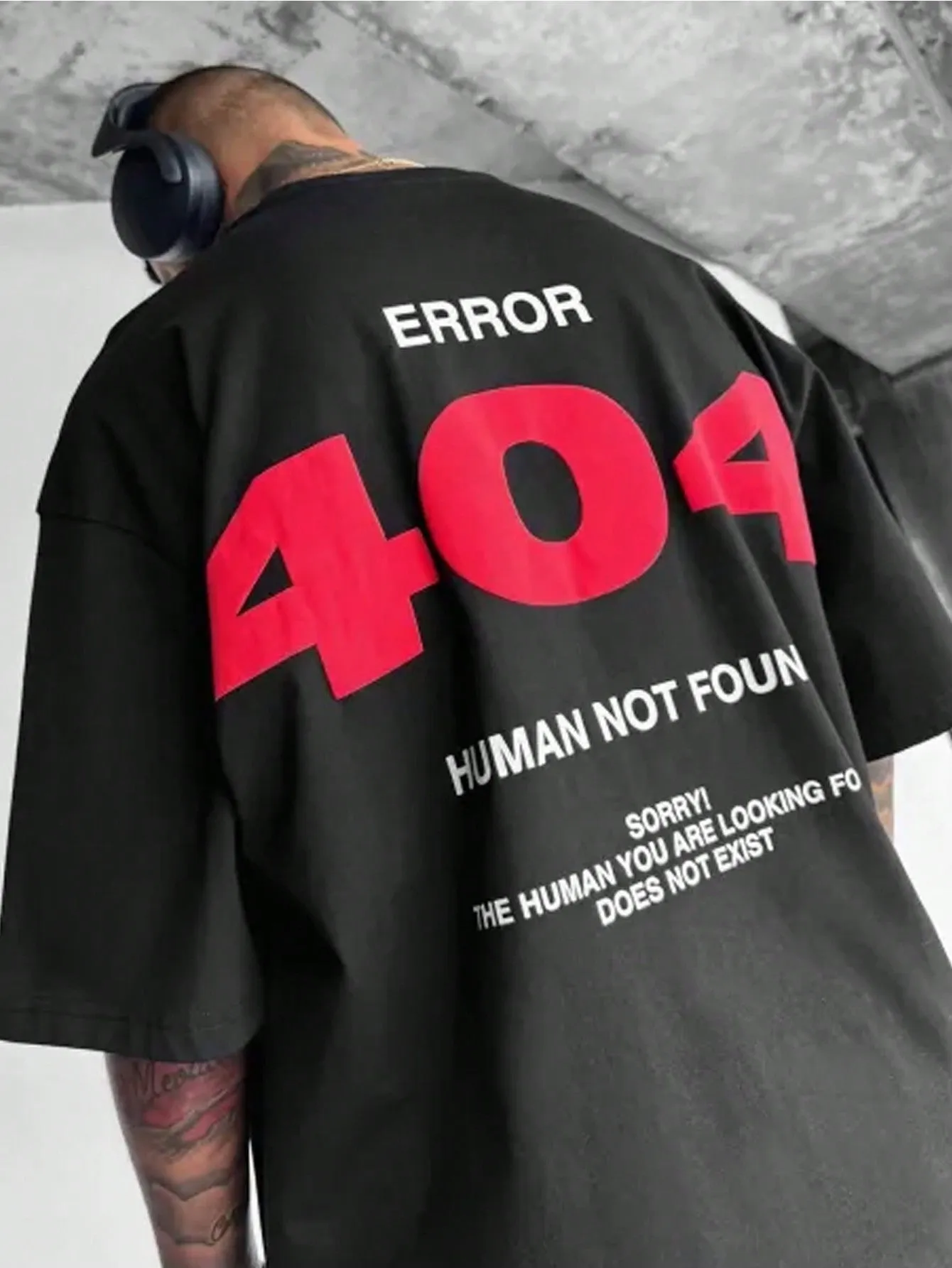 Men's Casual Numeric Print Round Neck Short Sleeve T-Shirt, Summer