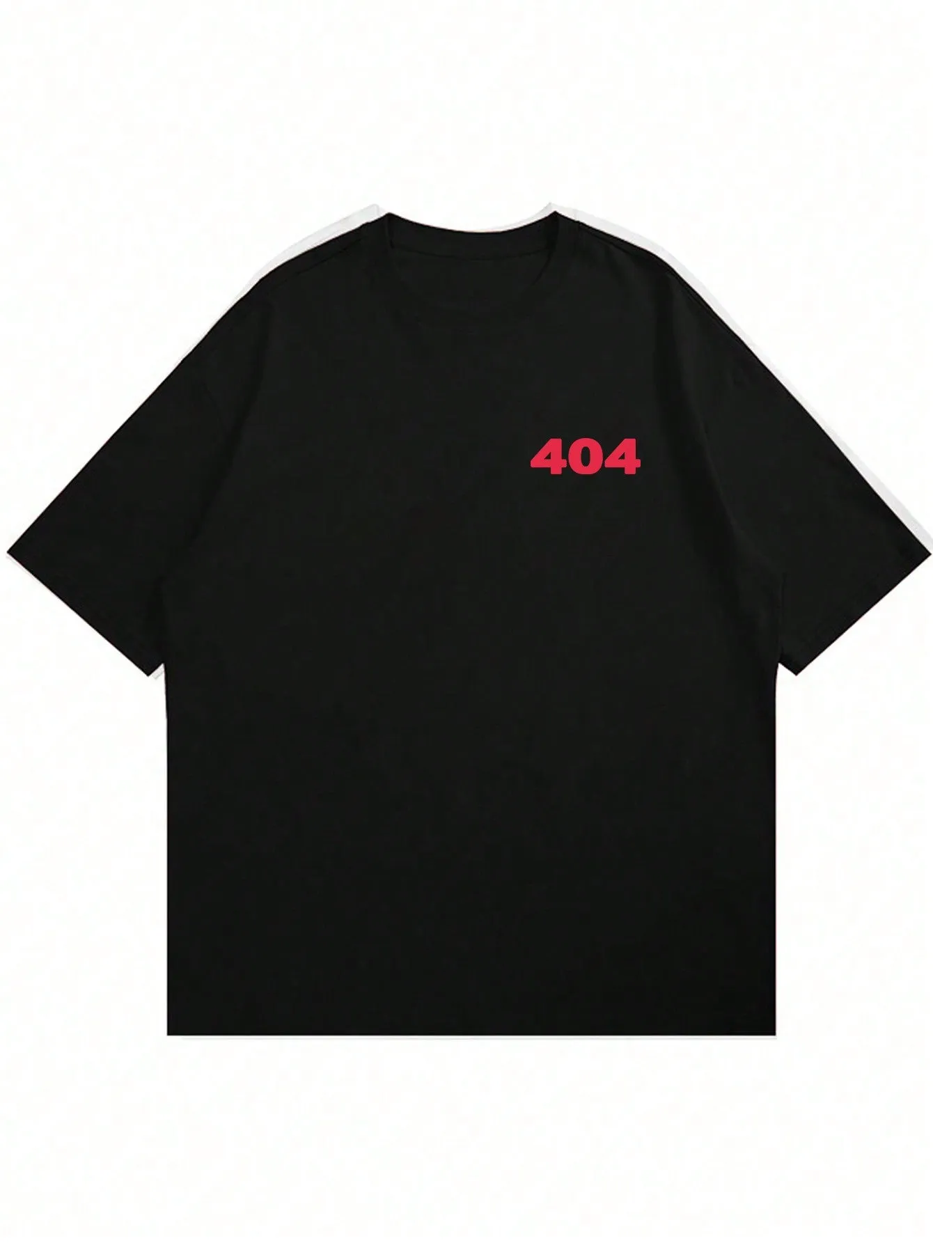 Men's Casual Numeric Print Round Neck Short Sleeve T-Shirt, Summer
