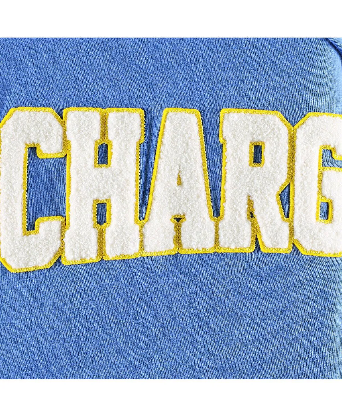 Men's powder blue Tommy Hilfiger Los Angeles Chargers Alex Long Sleeve White Hooded T-Shirt, Multi