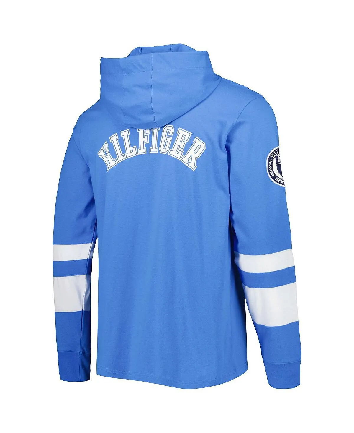 Men's powder blue Tommy Hilfiger Los Angeles Chargers Alex Long Sleeve White Hooded T-Shirt, Multi
