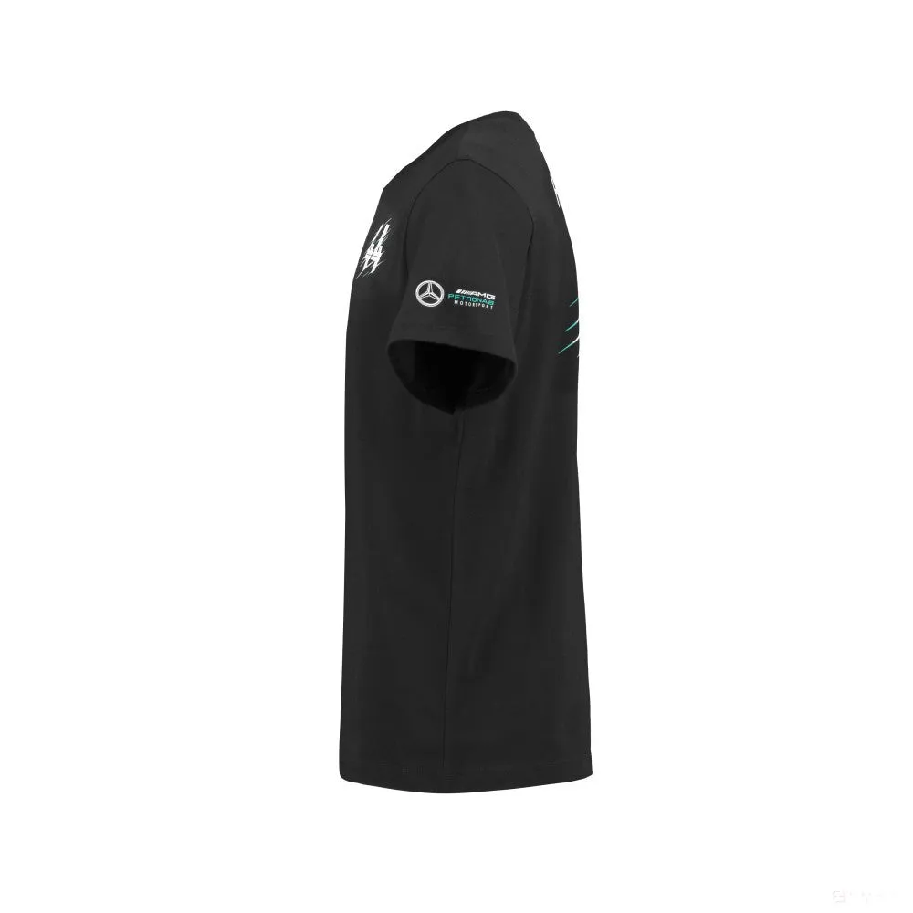 Mercedes Kids T-shirt, Lewis Hamilton, Black, 2018