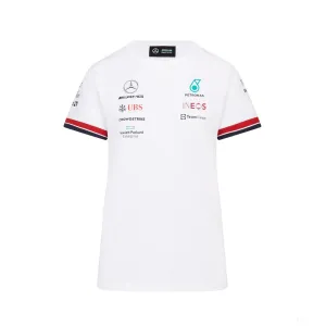Mercedes Womens T-Shirt, Team, White, 2022