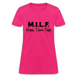 MILF Man I Love Fall Women's Contoured T-Shirt