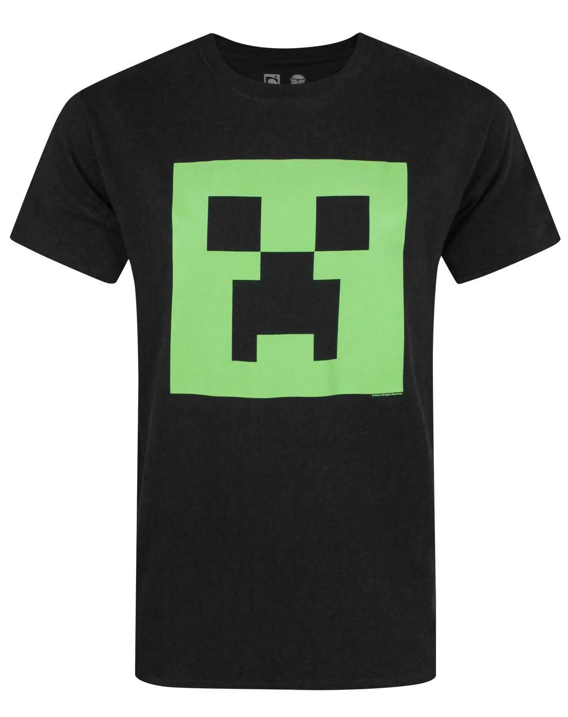 Minecraft Creeper Face Glow In The Dark Men's T-Shirt