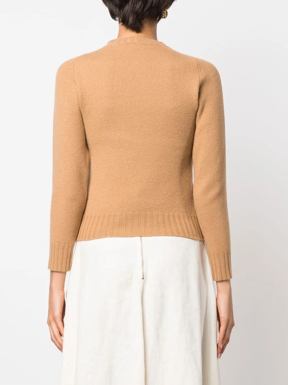 Mock-neck wool jumper