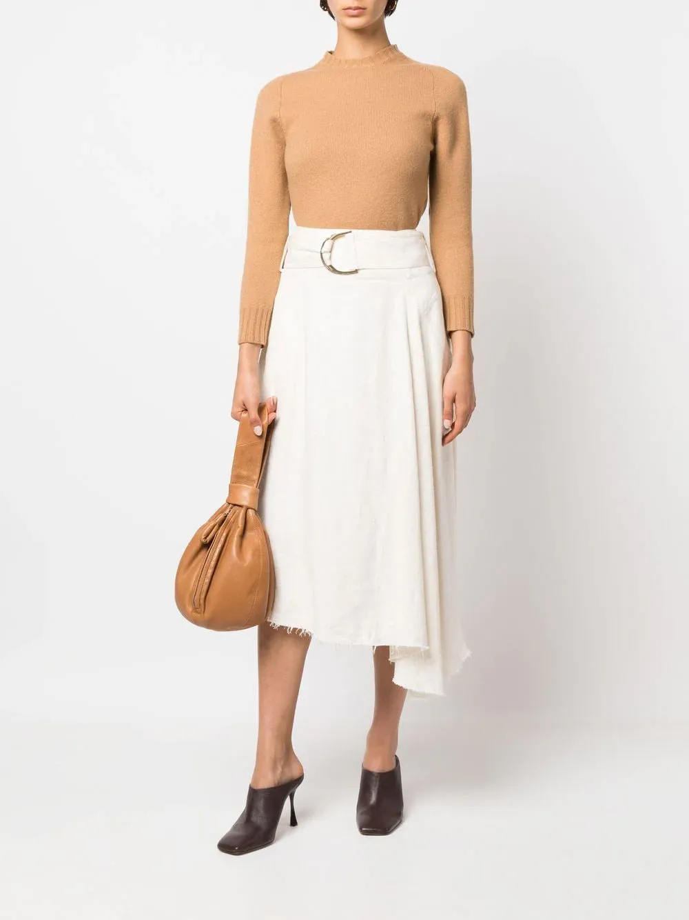 Mock-neck wool jumper
