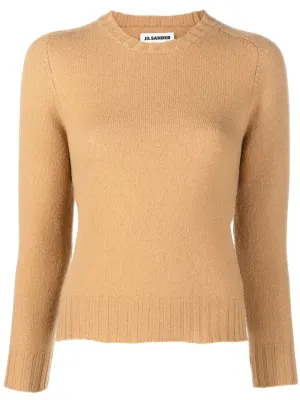 Mock-neck wool jumper