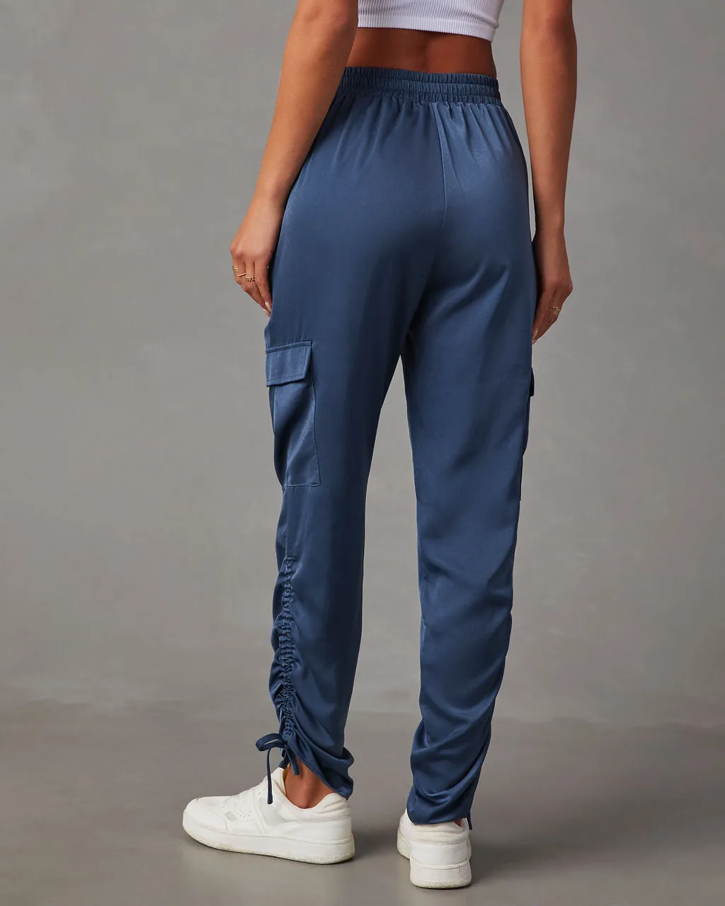 Moon Lover Satin Cargo Pants