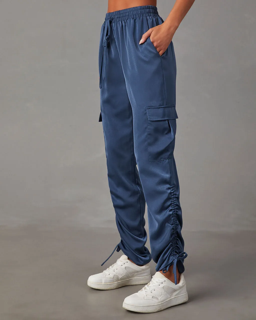 Moon Lover Satin Cargo Pants