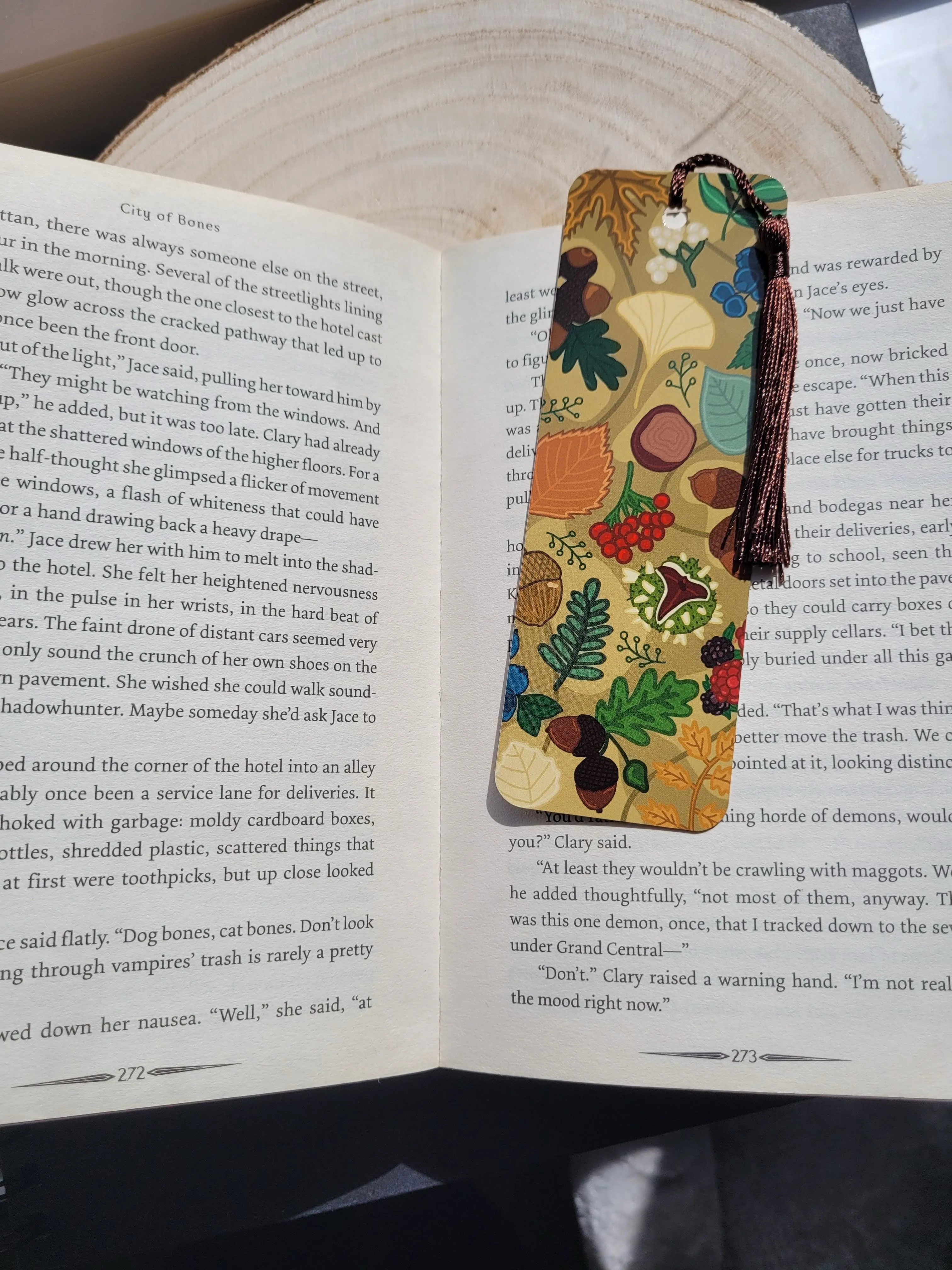 Nuts and berries bookmark
