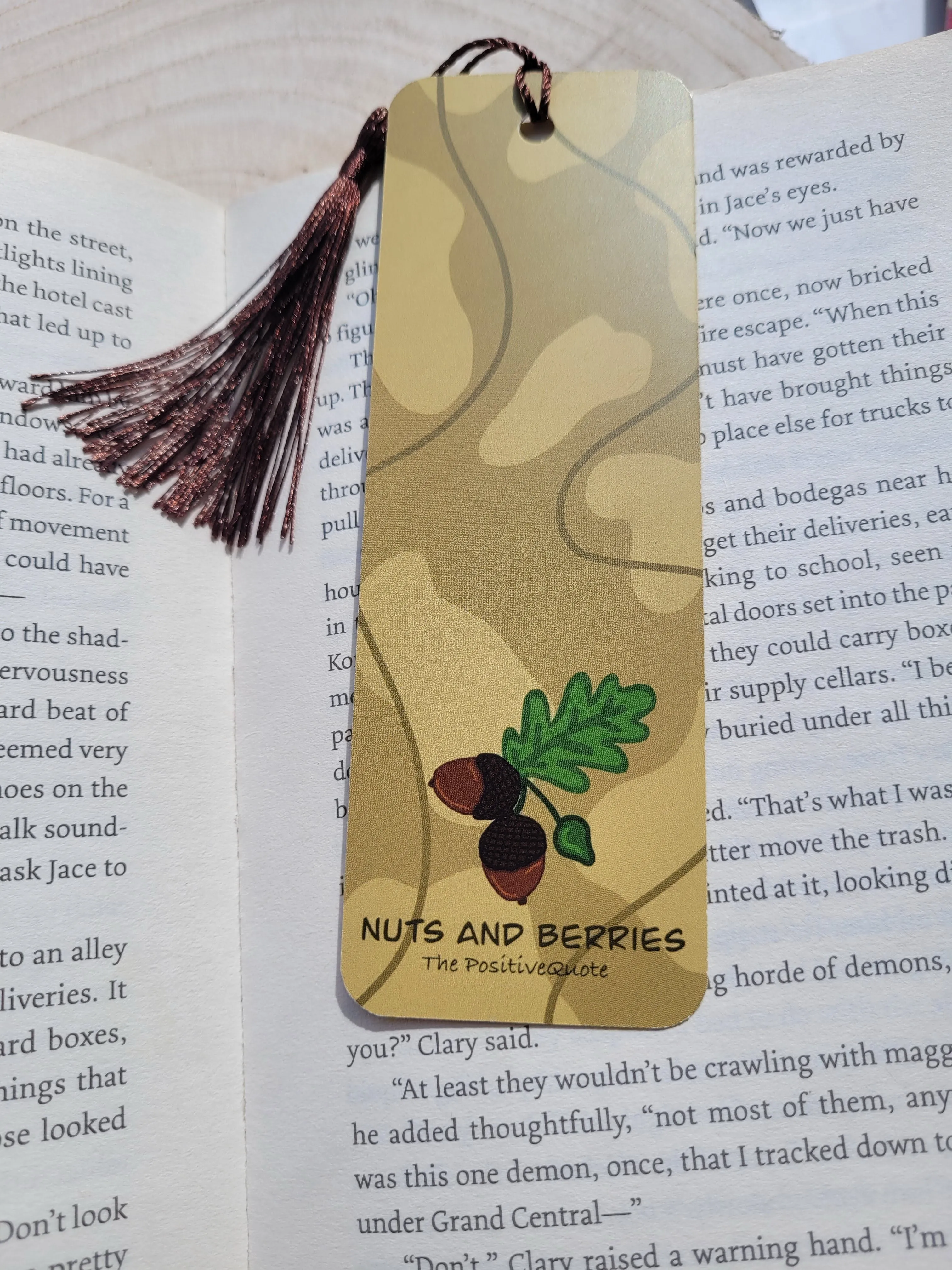 Nuts and berries bookmark