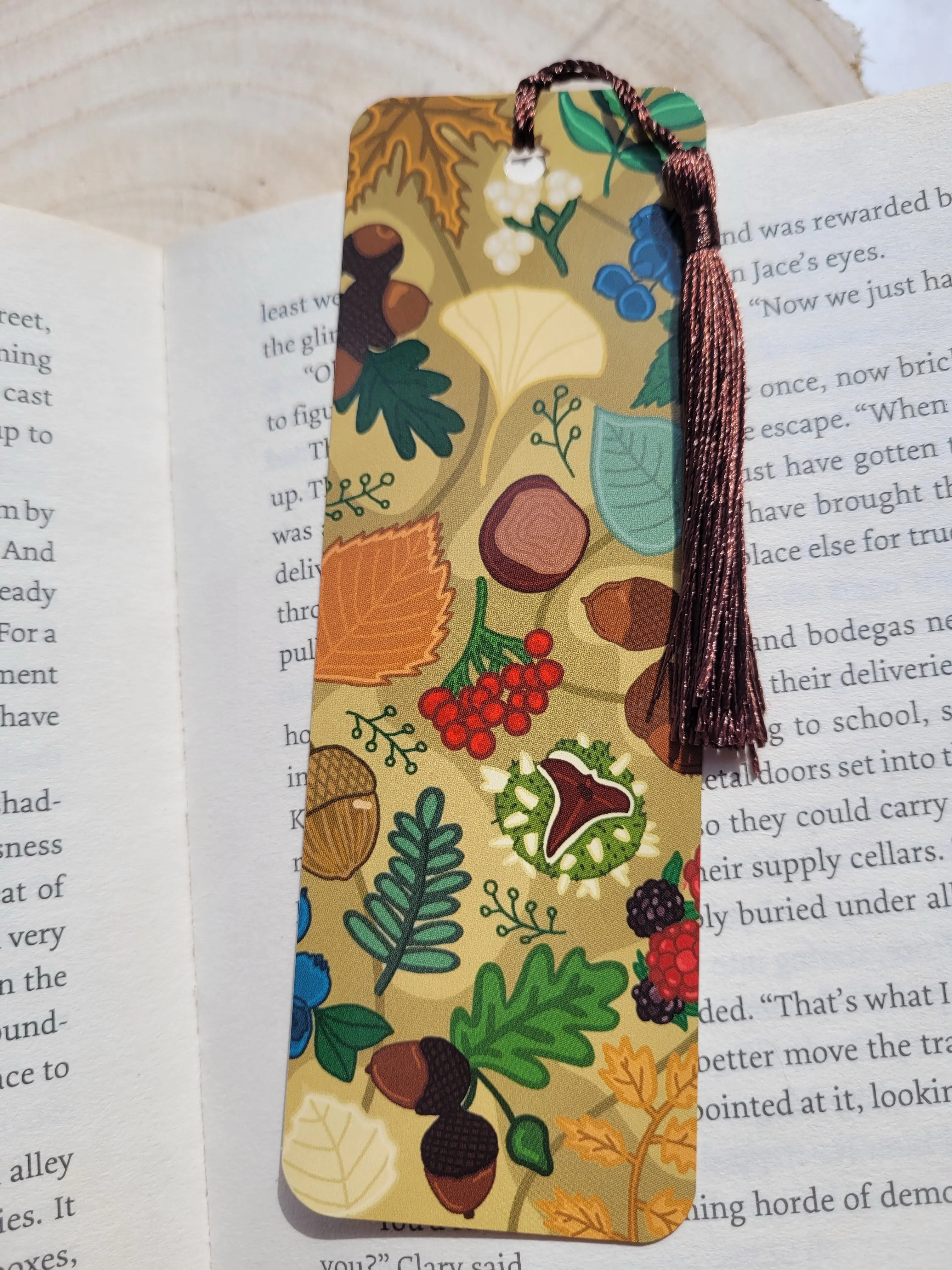 Nuts and berries bookmark