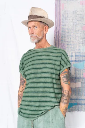 Palm Spring T. Hemp Stripes Deep Dye Sea Green