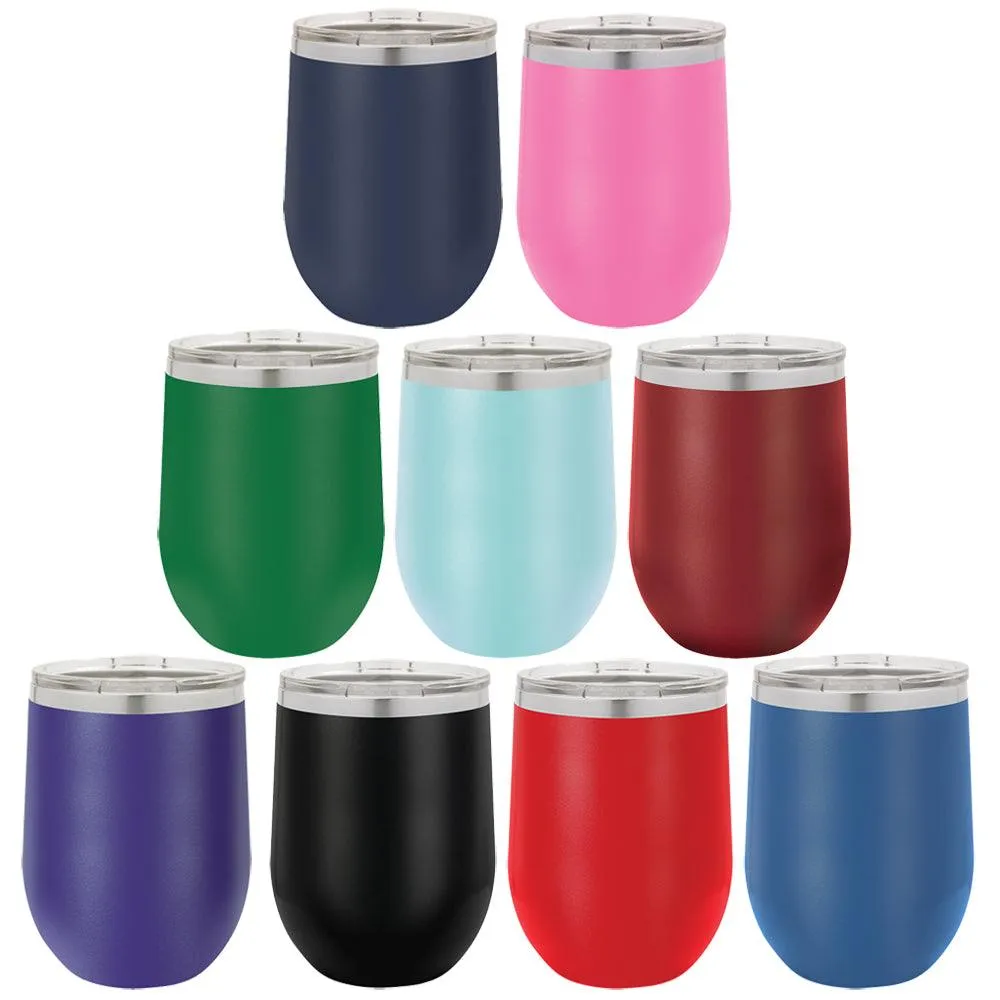 Personalized Sip Happens Laser Engraved Wine Tumbler