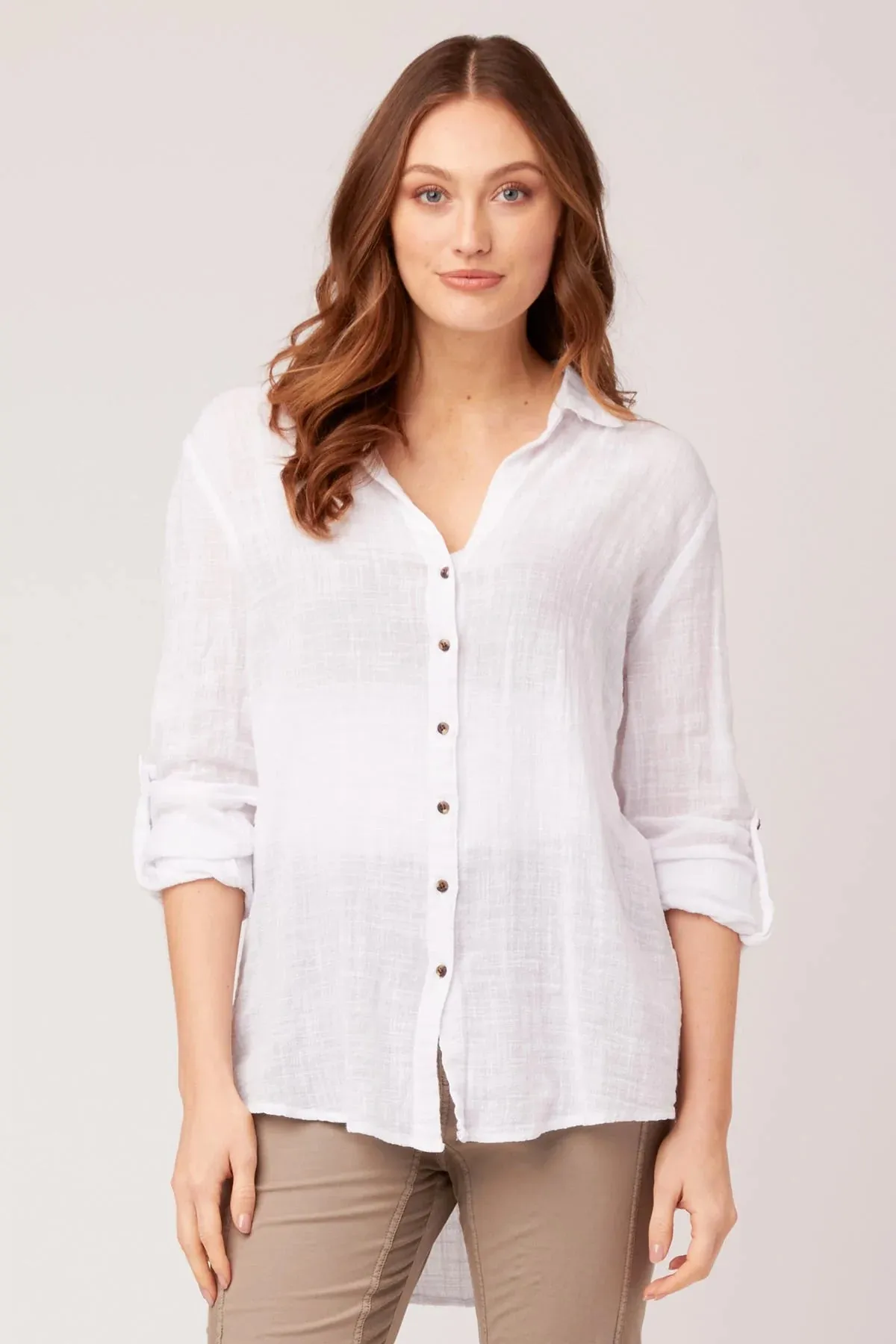 Porter Gauze Blouse - White