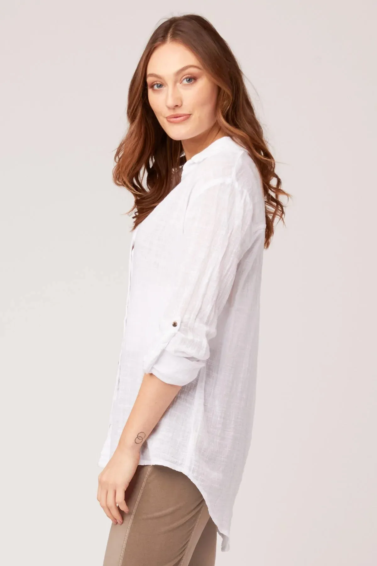 Porter Gauze Blouse - White