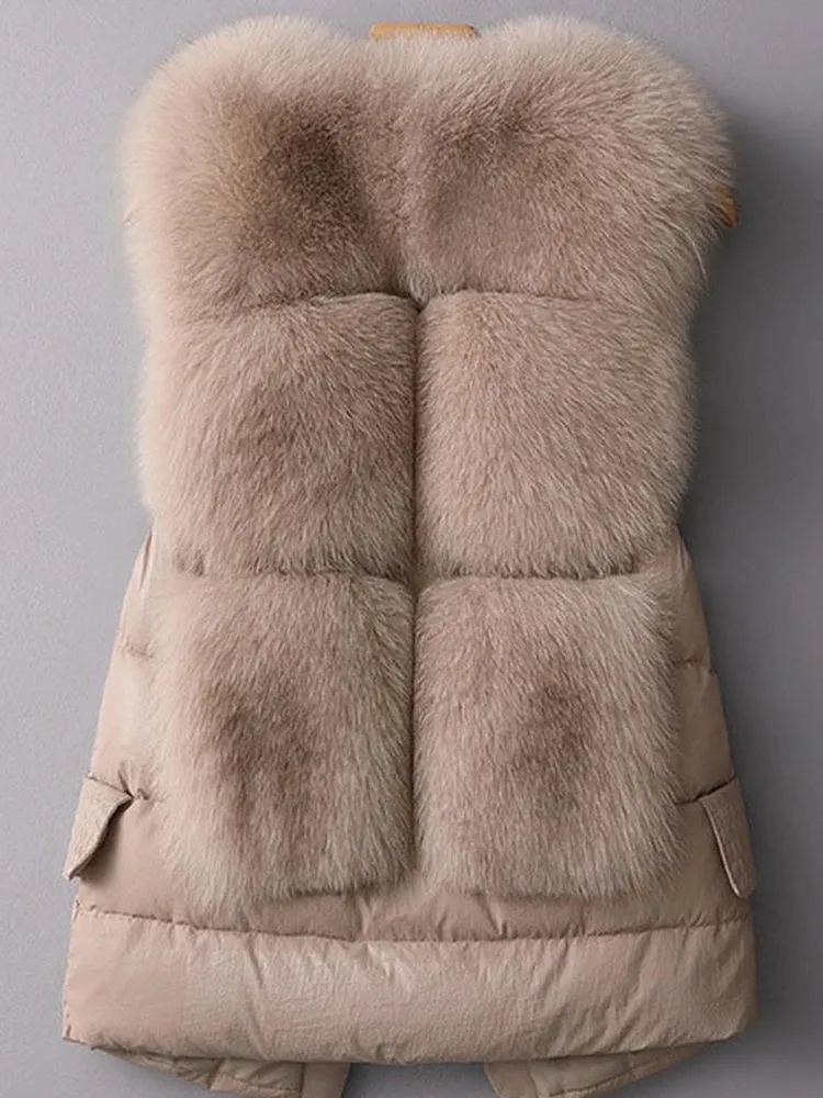 Pre Order:  Fluffy Duck Down Vest Coat