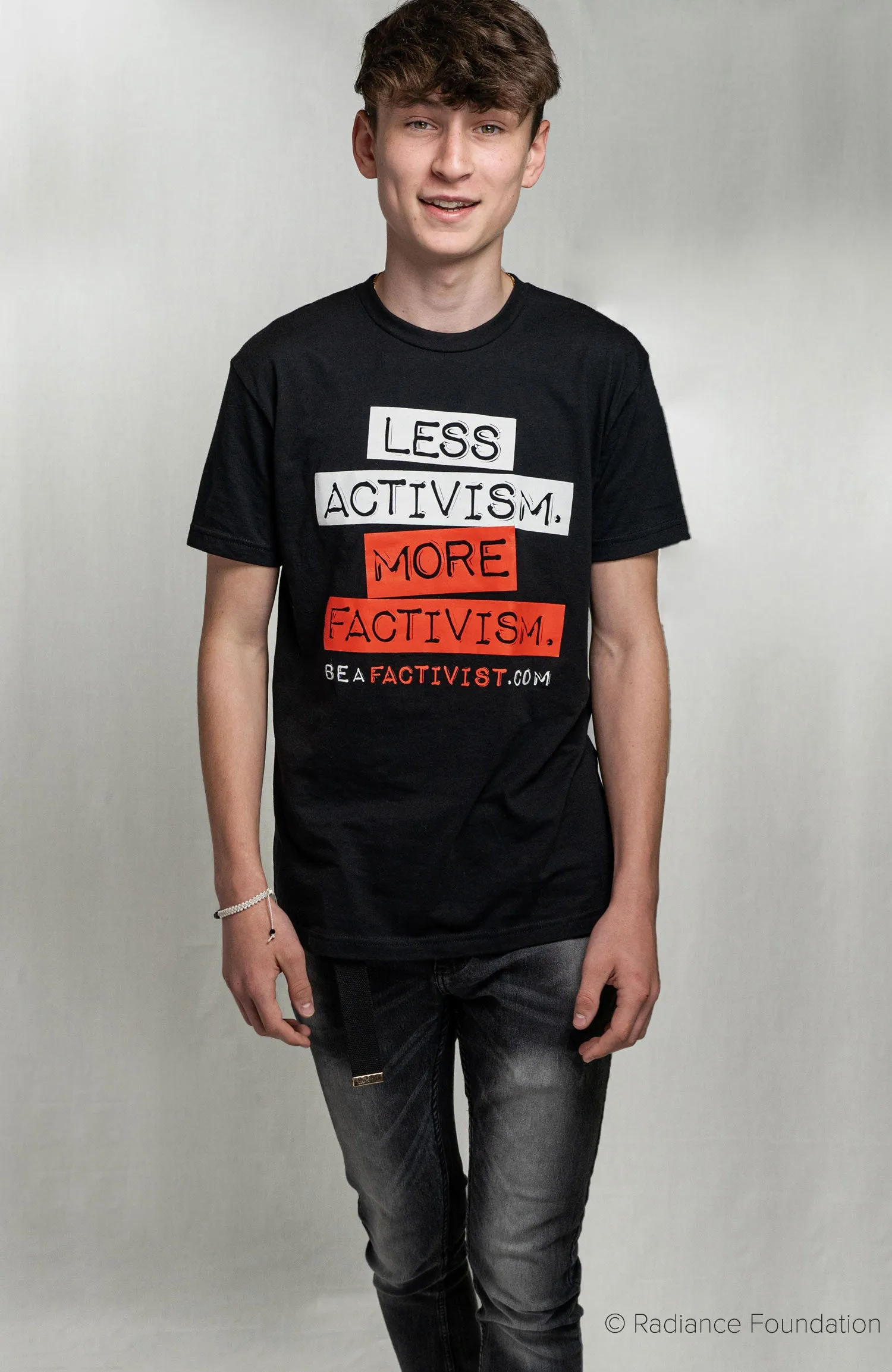 "LESS ACTIVISM. MORE FACTIVISM." Unisex T-Shirt
