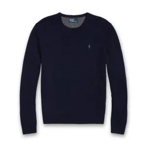 Ralph Lauren - Wool Crew Neck Jumper in Hunter Navy