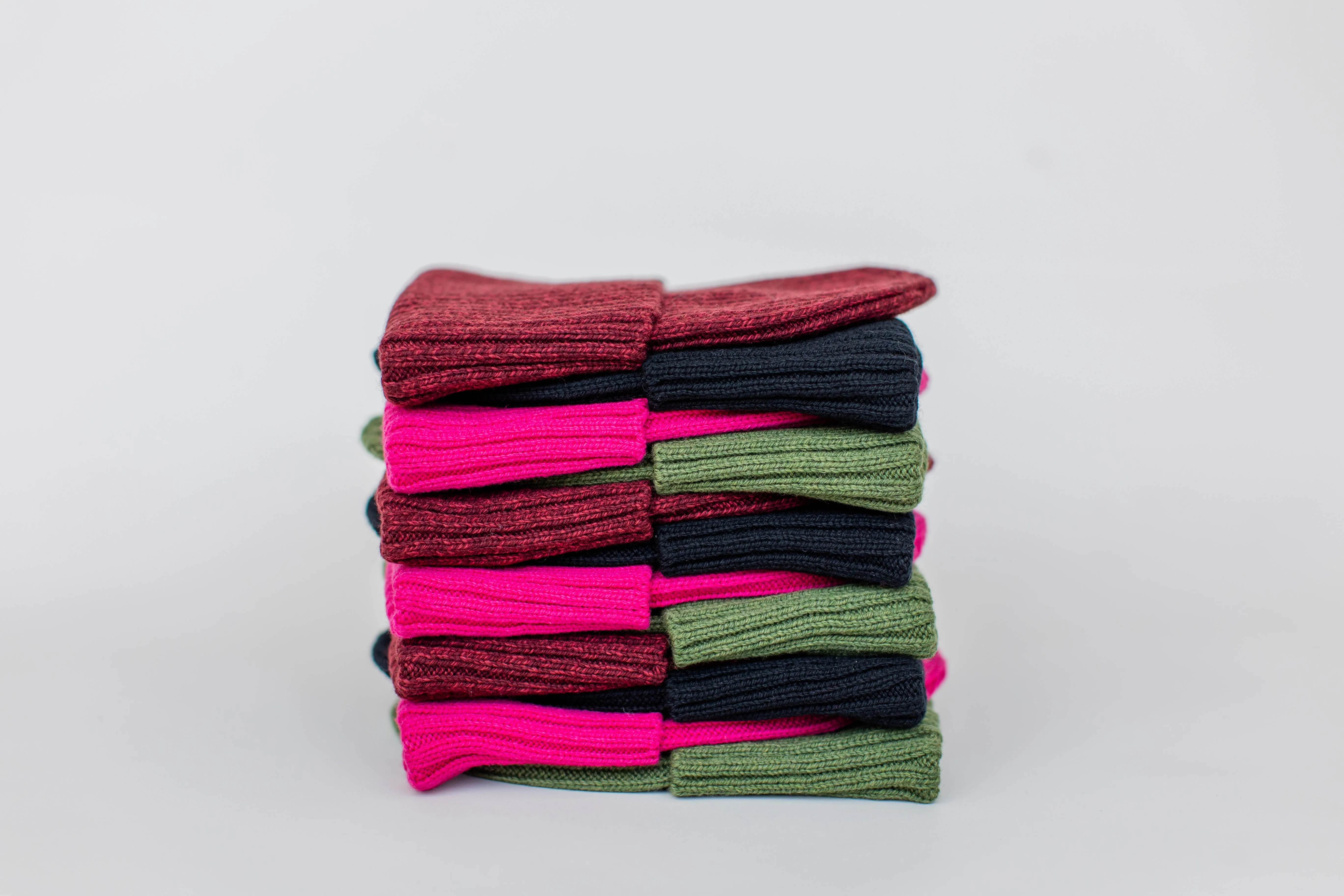 Ribbed Knit Beanie | Green