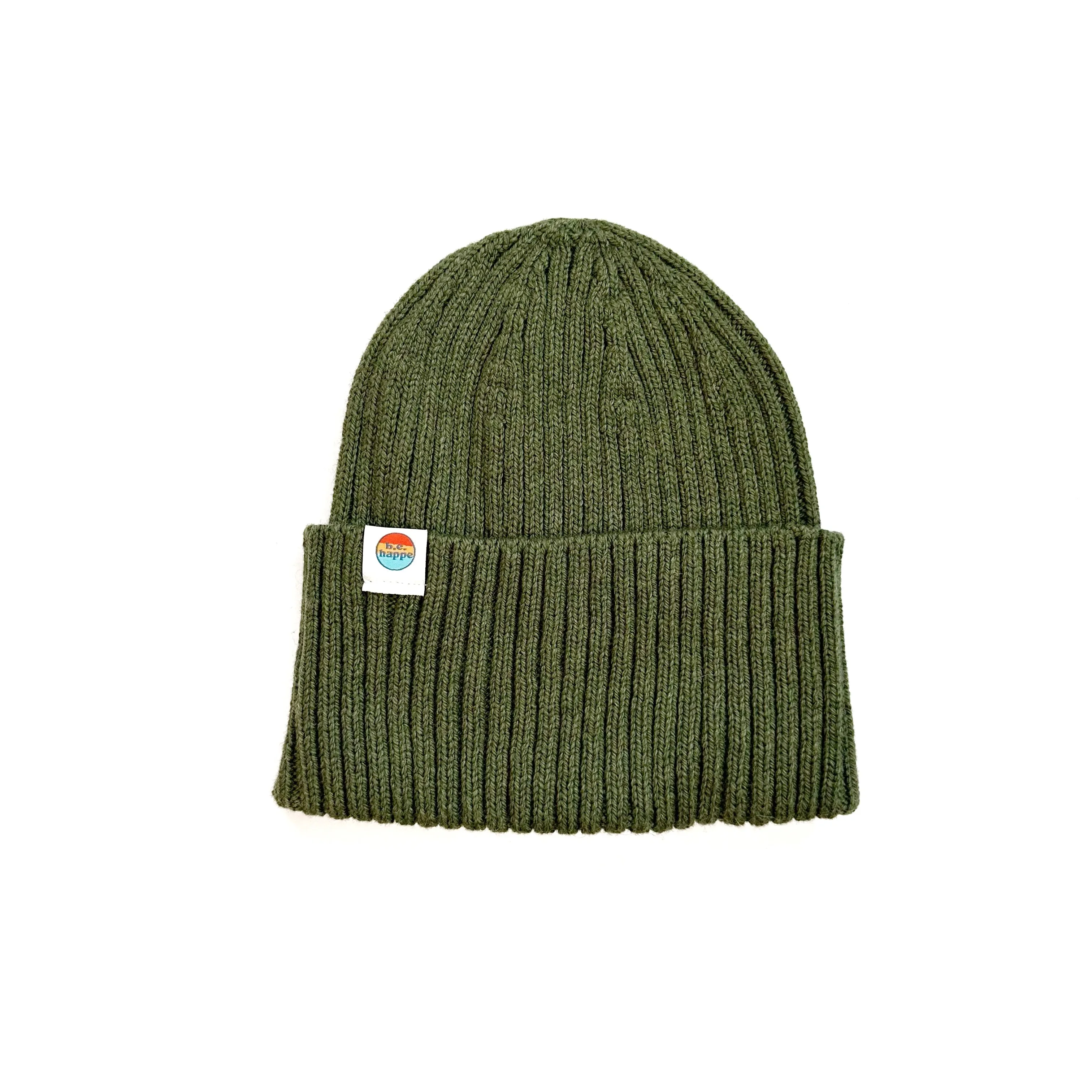 Ribbed Knit Beanie | Green