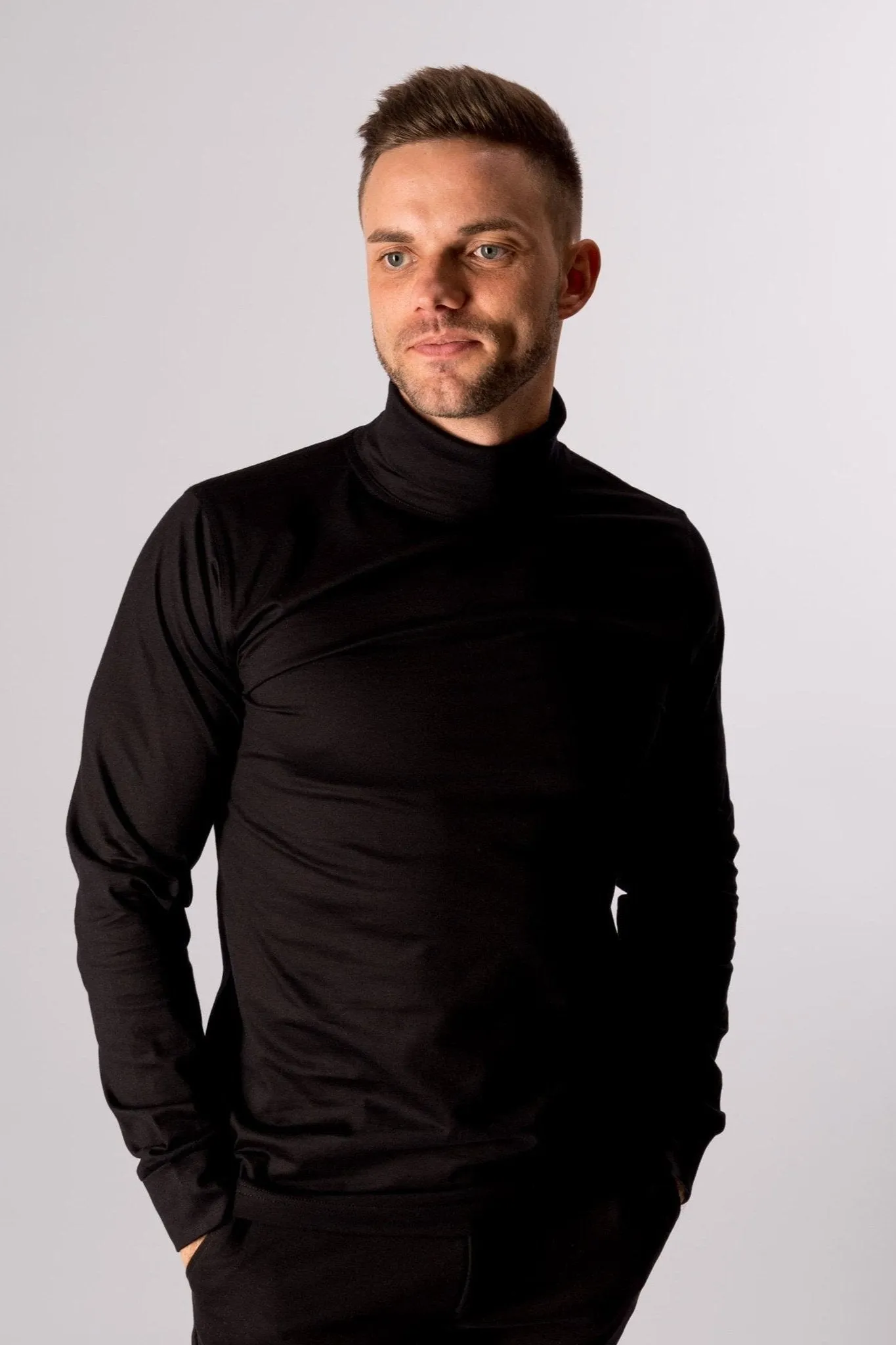 Rollneck jumper - Black